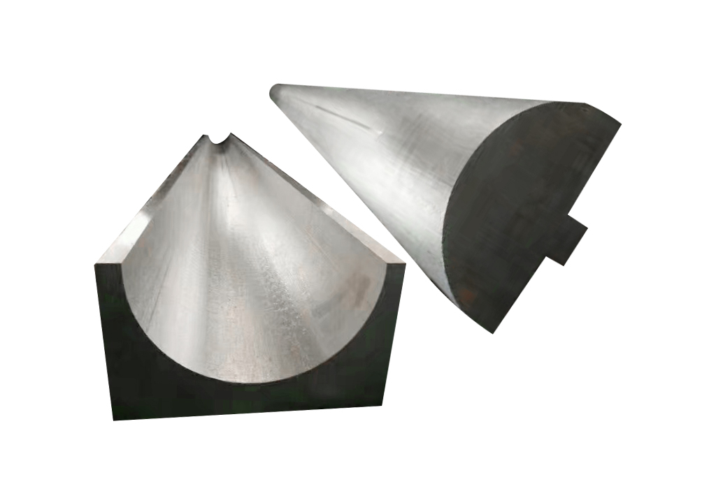 Press brake radius dies for curved bending profiles