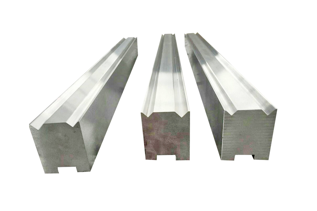 Press brake lower dies including V-dies and specialty dies